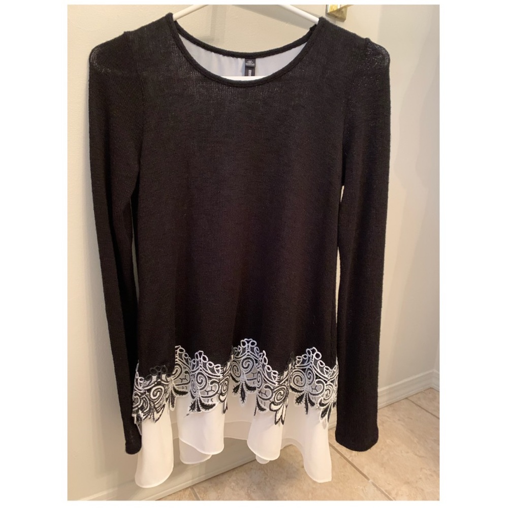 Black & White Dressy Sweater